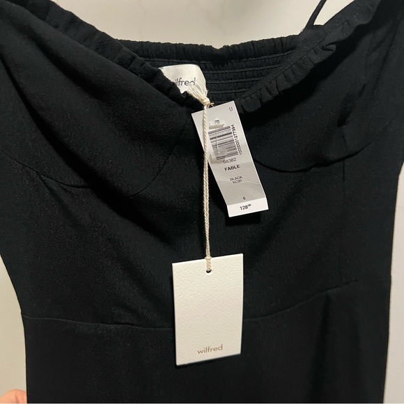 NWT Aritzia Wilfred Fable Black Mini Dress - Picture 6 of 8